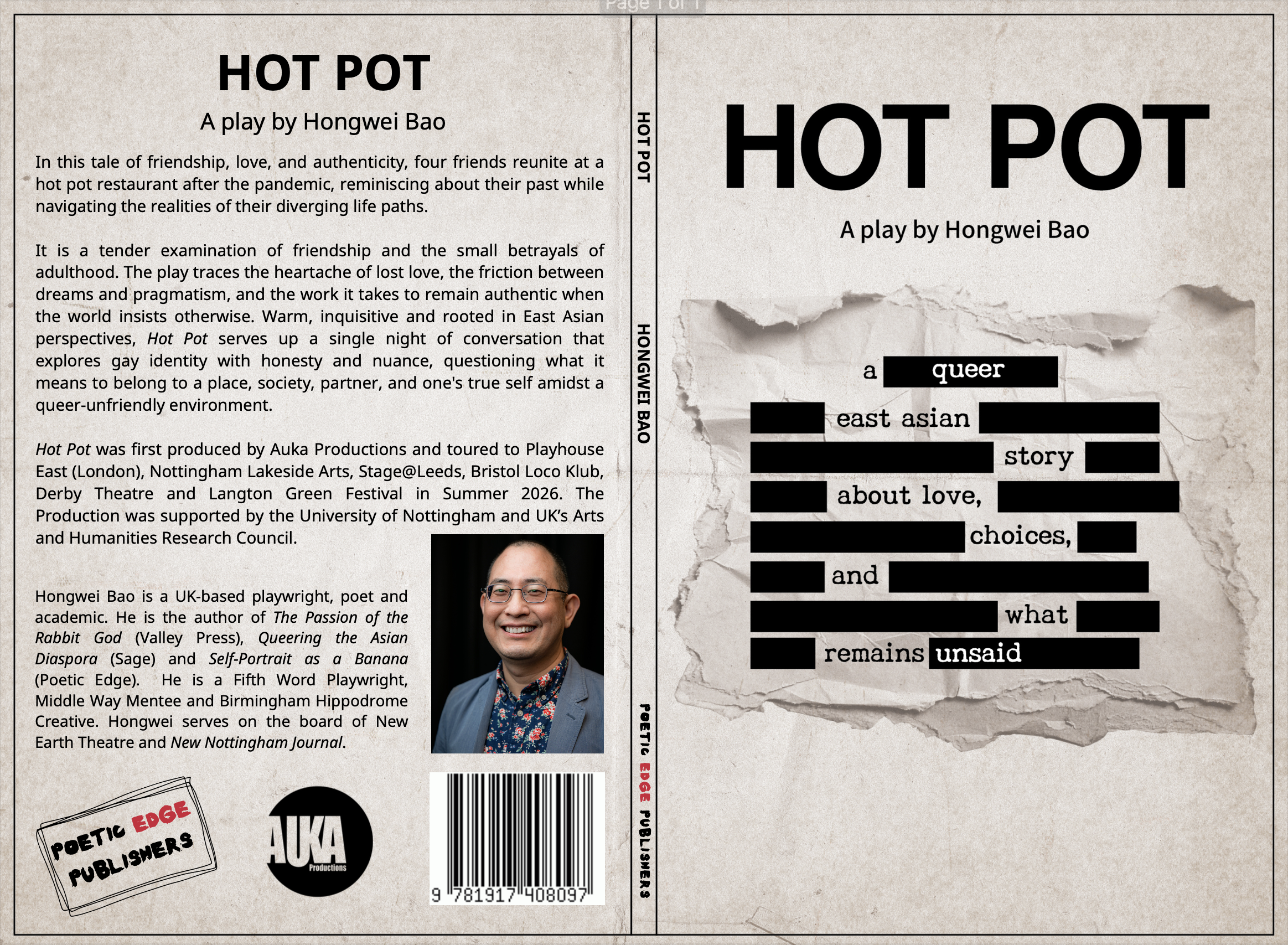 [ESSAY] “Simmering, Steaming, Spilling: On Hongwei Bao’s Queer Playtext 𝐻𝑜𝑡 𝑃𝑜𝑡” by Ronny Chan